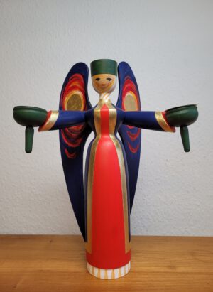 Exklusiver Engel Angelika mit Mattvergoldung